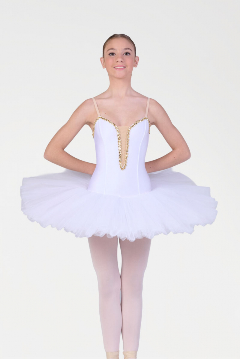 Tutu Harmony white and gold trim