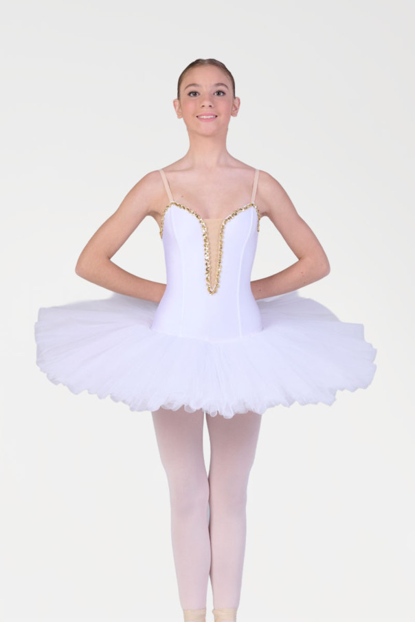 Tutu Harmony white and gold trim
