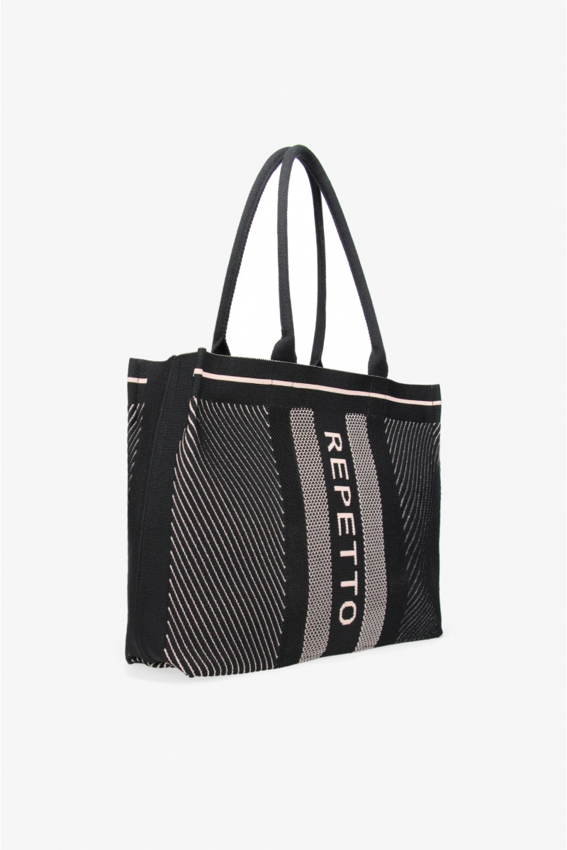 Large Shoulder Bag Repetto B0394TR black
