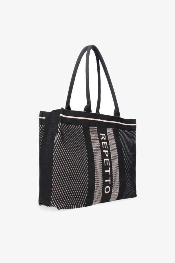 Grand sac épaule Repetto B0394TR noir