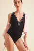 Repetto black V-neck bodysuit S0749