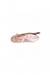 Pink satin demi-pointe shoe bag