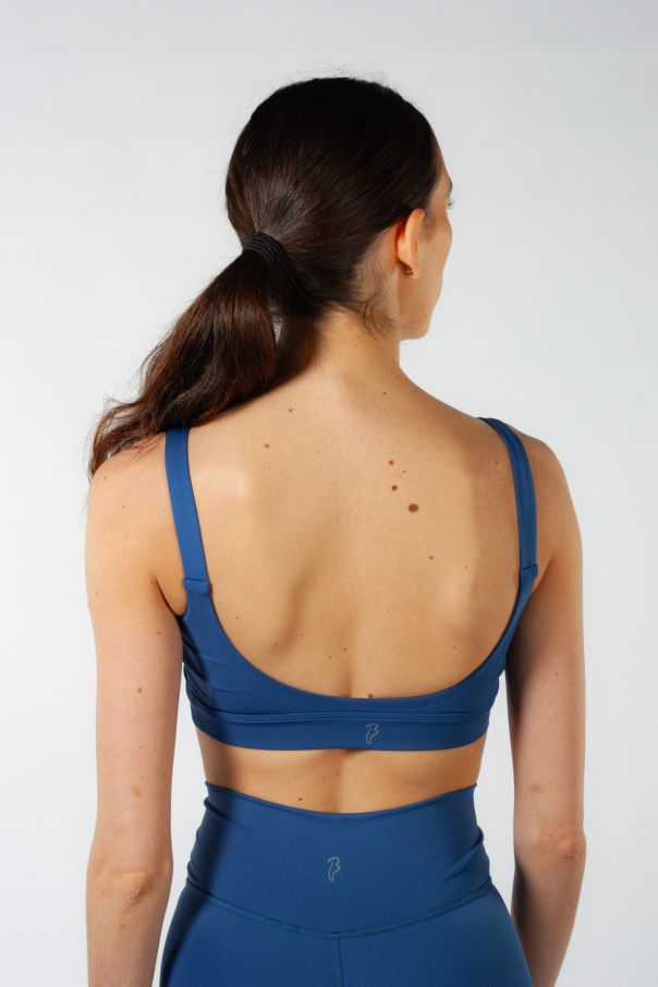 Brassière col V Vivian Z30025 Bloch bleu