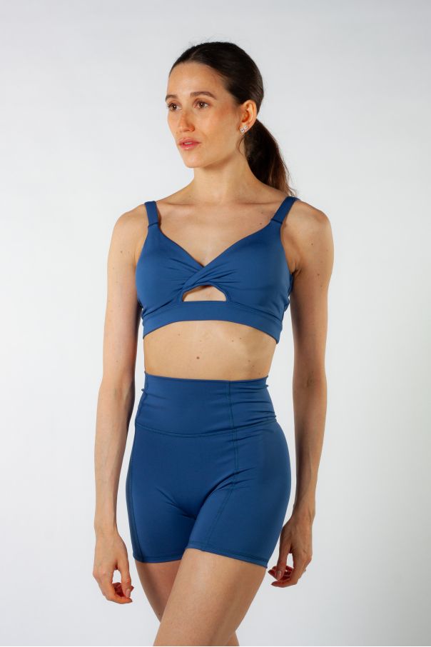 Brassière col V Vivian Z30025 Bloch bleu