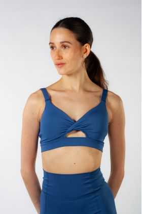 Brassière col V Vivian Z30025 Bloch bleu