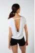 Carmen Bloch white backless T-shirt