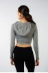 Short hooded jacket J13003 Bloch grey