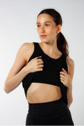 Baphia Temps Danse black tank top