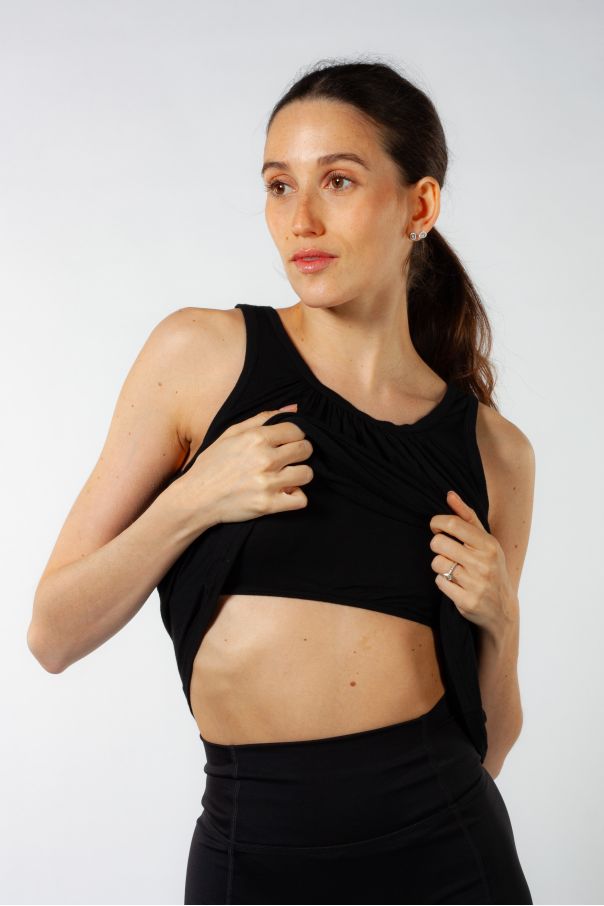 Baphia Temps Danse black tank top