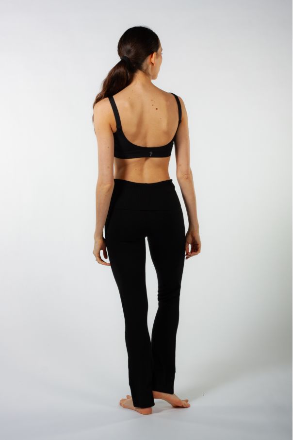 Soft knit trousers P80005 Bloch black