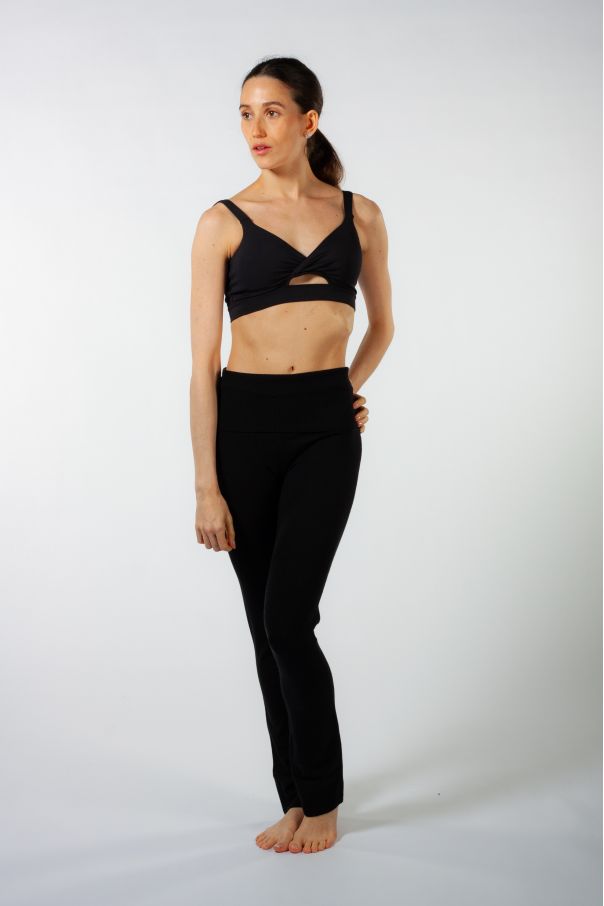 Pantalon en maille douce P80005 Bloch noir