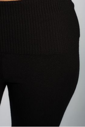 Soft knit trousers P80005 Bloch black