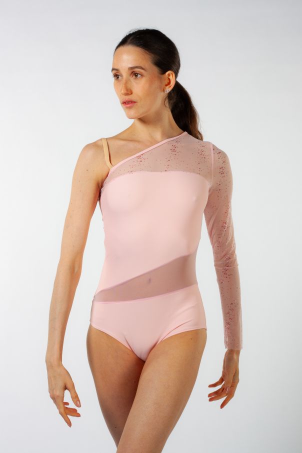 Justaucorps asymétrique Harmony manche longue
