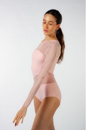 Justaucorps asymétrique Harmony manche longue