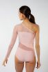 Justaucorps asymétrique Harmony manche longue
