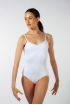 Justaucorps fines bretelles ajustables ES1001W Capezio blanc
