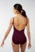 ES1001W Capezio burgundy leotard with adjustable straps