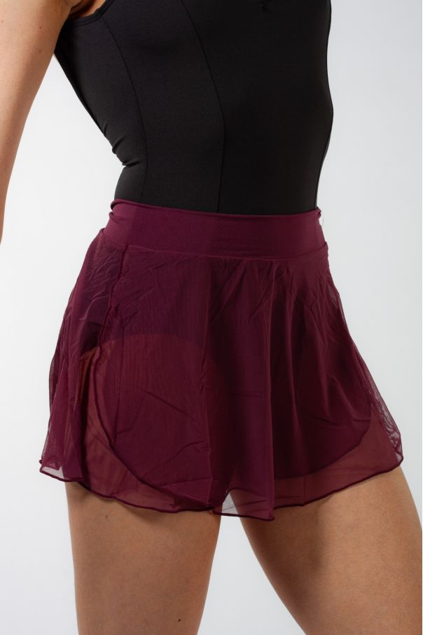 Burgundy ES2007W Capezio Slip-On Skirt