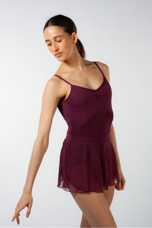 Burgundy ES2007W Capezio Slip-On Skirt