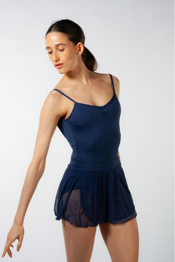 Navy ES2007W Capezio Slip-On Skirt