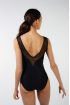 Justaucorps mesh dos V Anastasia Ballet Rosa noir