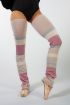 2048 Intermezzo pink striped knit leggings