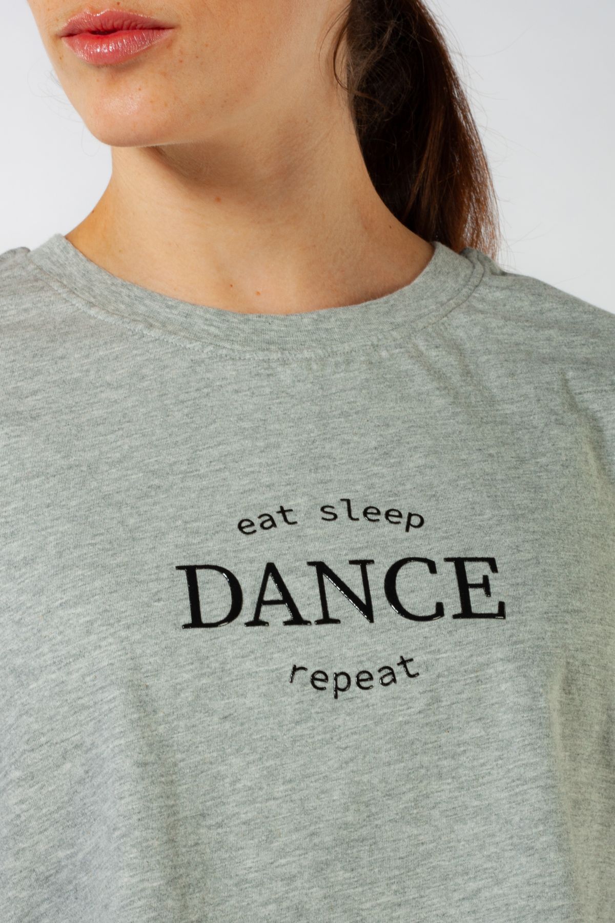 Crop top imprimé Mirella gris