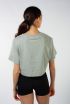 Crop top imprimé Mirella gris