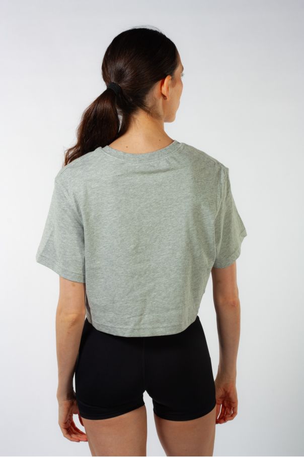Crop top imprimé Mirella gris
