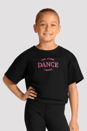 Crop top pour fille M30013C Mirella noir