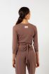 Repetto S0744 wrap cardigan in maroon