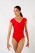 Wear Moi Candide red Short-Sleeve Leotard