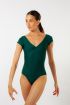 Wear Moi Candide forest green Short-Sleeve Leotard