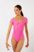 Wear Moi Candide rose Short-Sleeve Leotard