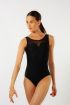 Alva Wear Moi black leotard with wide straps