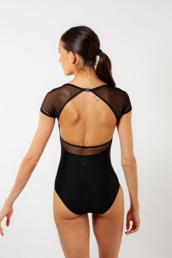 Justaucorps manches courtes tulle Dua Wear Moi noir