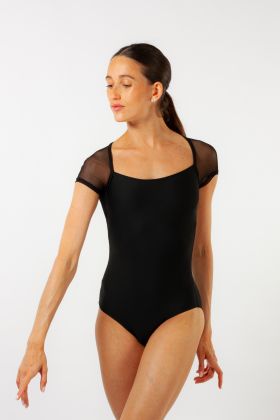 Justaucorps manches courtes tulle Dua Wear Moi noir