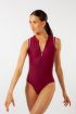Justaucorps sans manche Aveline Wear Moi bordeaux/rose