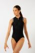 Aveline Wear Moi sleeveless leotard in black/pink