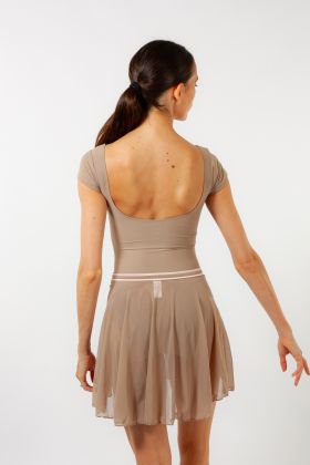 Ombrelle Wear Moi skirt in mocha/pink