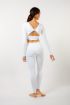 High-waisted V-leggings 5565 Intermezzo white