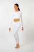 Crop top manches longues 6656 Intermezzo blanc