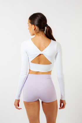 High-waisted shorts 5566 Intermezzo lavender
