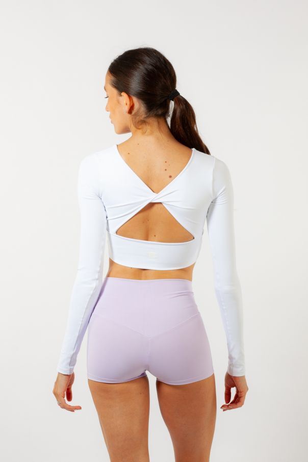 High-waisted shorts 5566 Intermezzo lavender