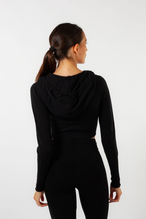 Gilet à capuche J13003 Bloch noir