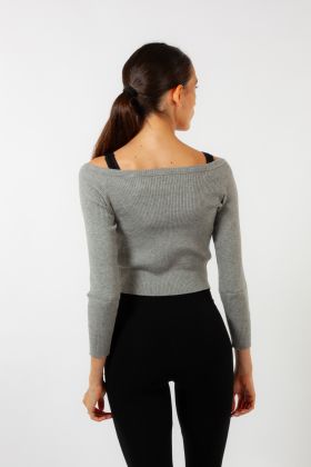 Bloch Z30017 Grey Short Dance Pullover