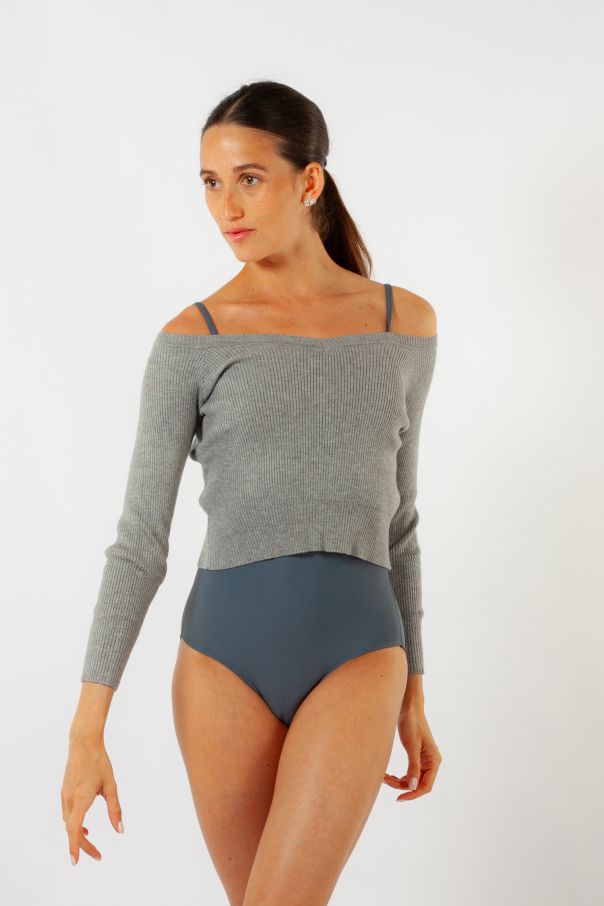 Pull court Z30017 Bloch gris
