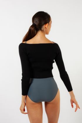 Bloch Z30017 black cropped jumper
