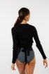 Capezio 11381 wrap over top black