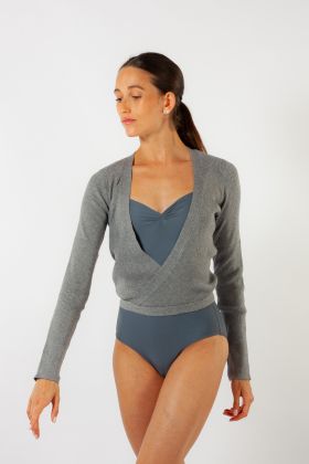 Capezio 11381 wrap over top grey
